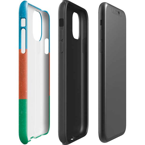Azerbaijan Flag Distressed iPhone 11 Pro Max Impact Case